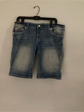 Paisley Sky Blue Denim Women’s Shorts